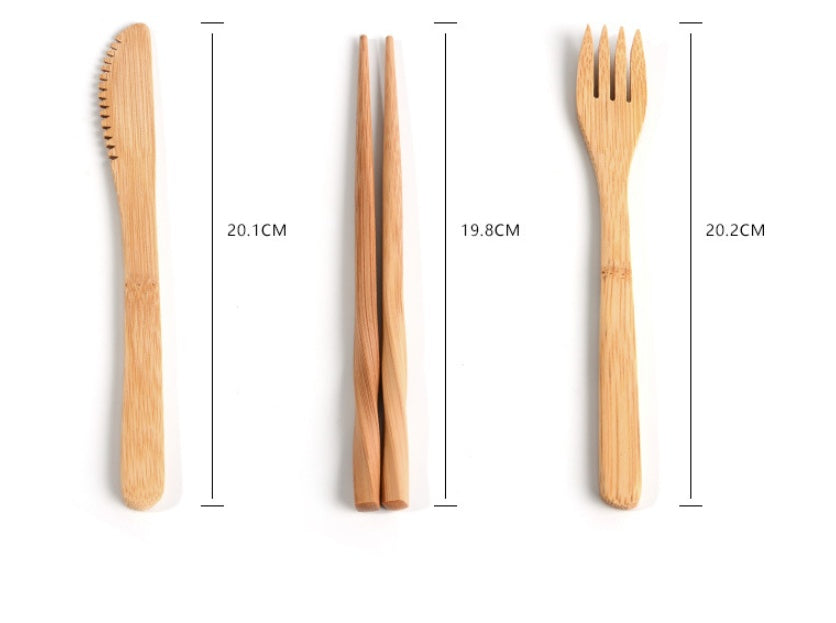 Reusable Bamboo Cutlery Set - Earthly Boutique