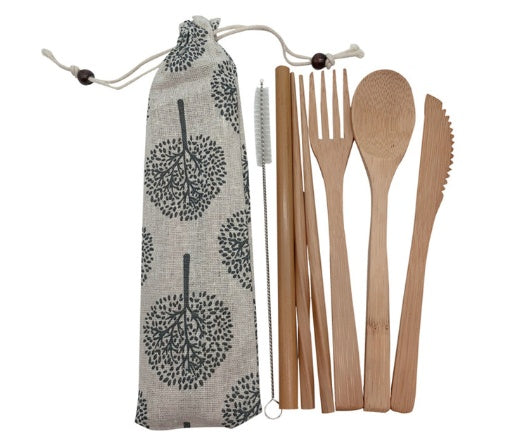 Reusable Bamboo Cutlery Set - Earthly Boutique