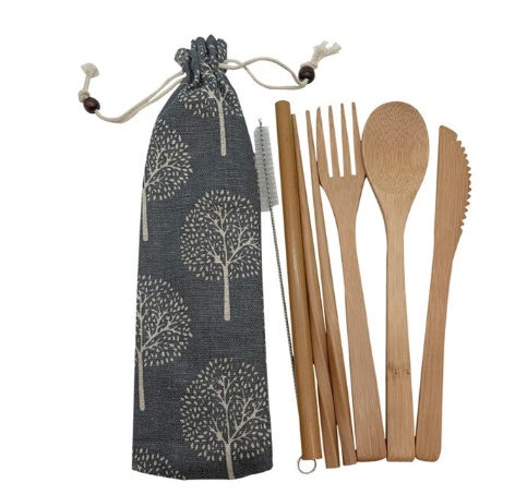 Reusable Bamboo Cutlery Set - Earthly Boutique