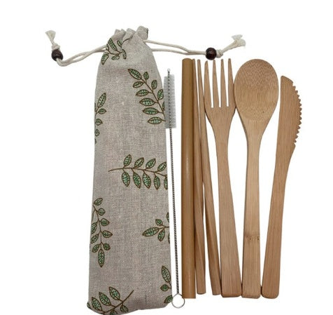 Reusable Bamboo Cutlery Set - Earthly Boutique