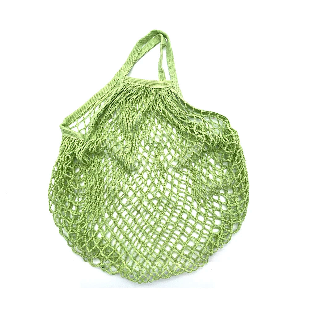 Reusable Foldable Cotton Mesh Shopping Bag - Earthly Boutique