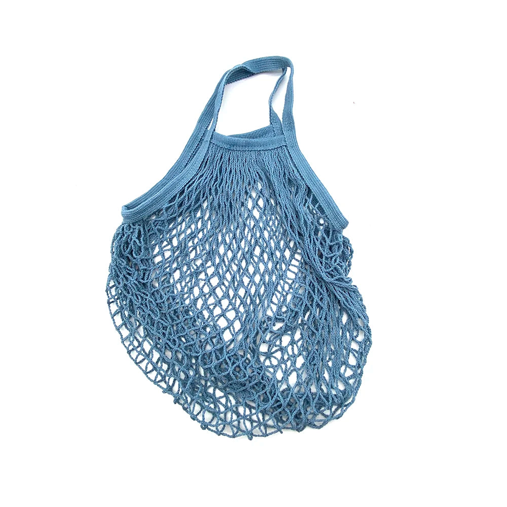 Reusable Foldable Cotton Mesh Shopping Bag - Earthly Boutique