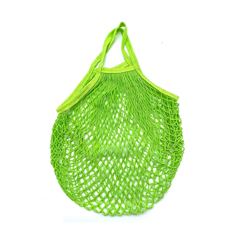 Reusable Foldable Cotton Mesh Shopping Bag - Earthly Boutique