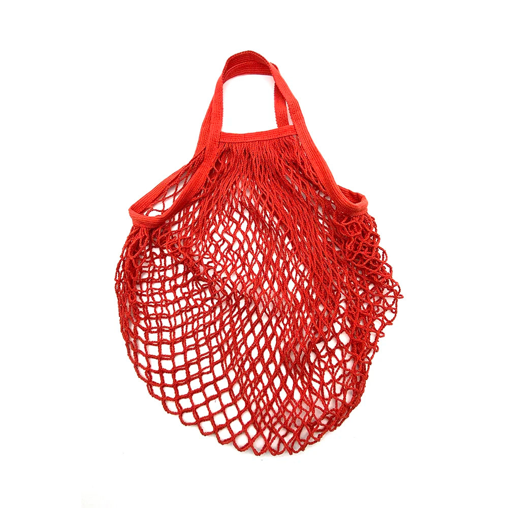 Reusable Foldable Cotton Mesh Shopping Bag - Earthly Boutique