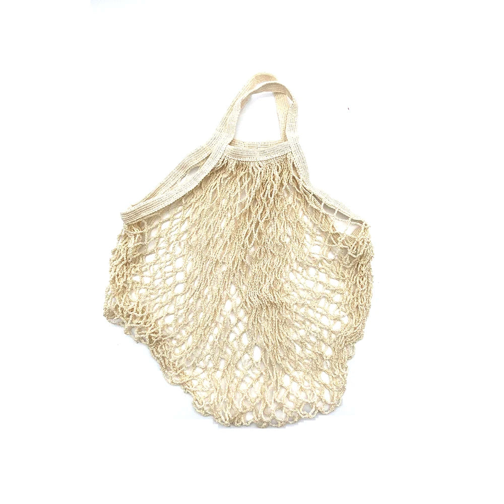 Reusable Foldable Cotton Mesh Shopping Bag - Earthly Boutique