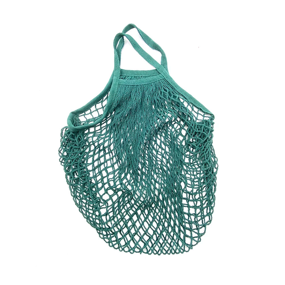 Reusable Foldable Cotton Mesh Shopping Bag - Earthly Boutique