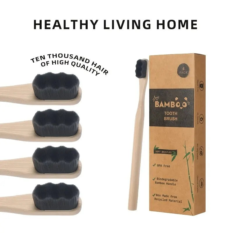 Biodegradable Bamboo Toothbrush Set - Earthly Boutique