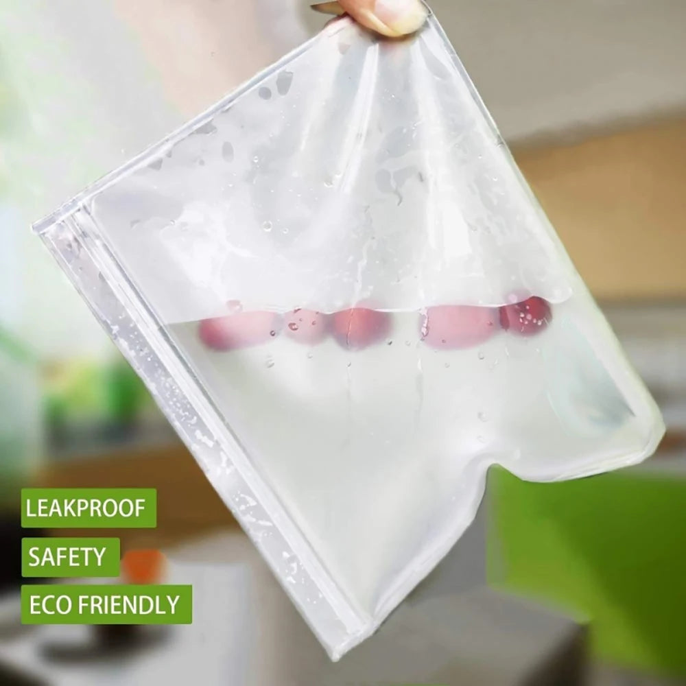 Reusable Leakproof Silicone Food Storage Bags - Earthly Boutique