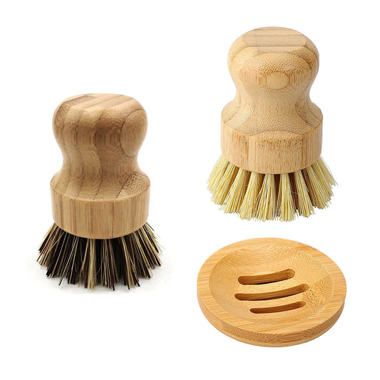 Bamboo Dish Scrub Brush - Earthly Boutique