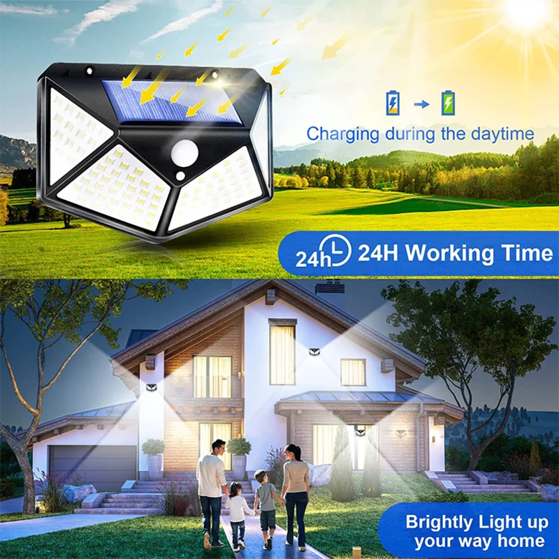 Solar-Powered Outdoor Lamp - Earthly Boutique