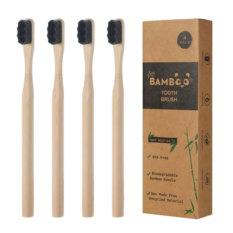 Biodegradable Bamboo Toothbrush Set - Earthly Boutique