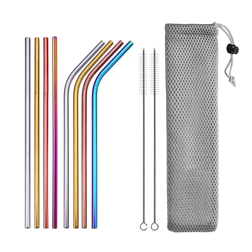 Reusable Stainless Steel Straws - Earthly Boutique