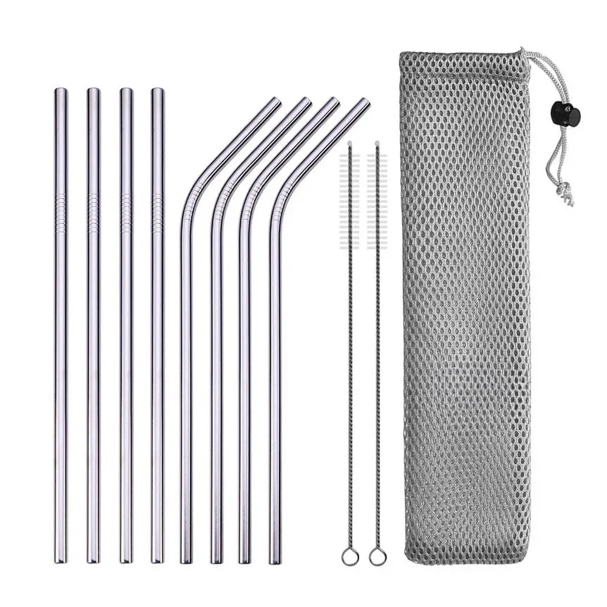 Reusable Stainless Steel Straws - Earthly Boutique